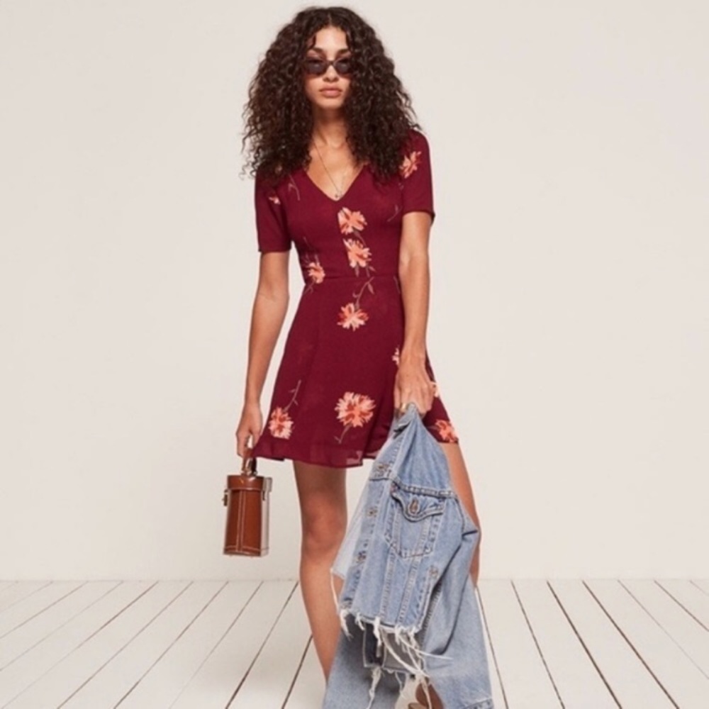 Reformation Gabriella Dress in Auburn size 4